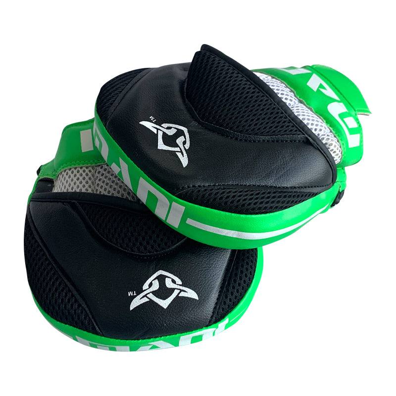 GREEN & BLACK LEATHERETTE KIDS BOXING FOCUS PADS