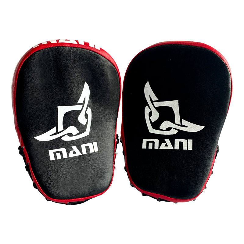 RED & BLACK CURVED KIDS FOCUS MITTS