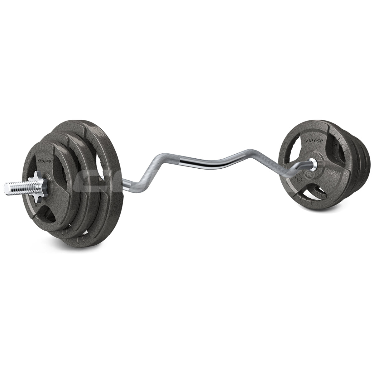 CORTEX 40kg Curl Bar Standard Weight Set 25mm