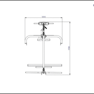 BODY SOLID LAT ATTACHMENT FOR SERIES 7 SMITH MACHINE (GLA348Q)