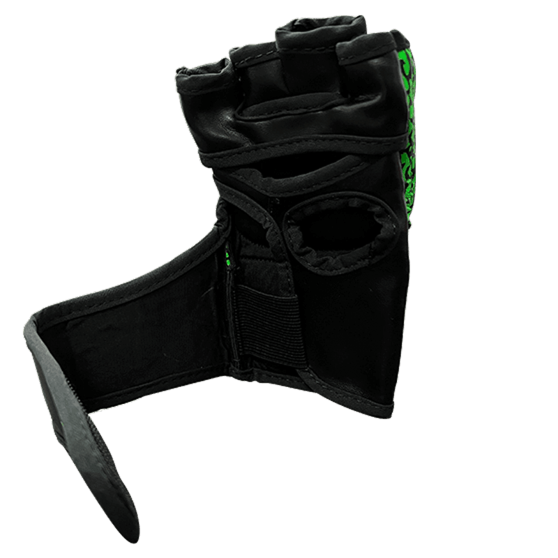 FULLY PADDED KIDS MMA GLOVES - GREEN