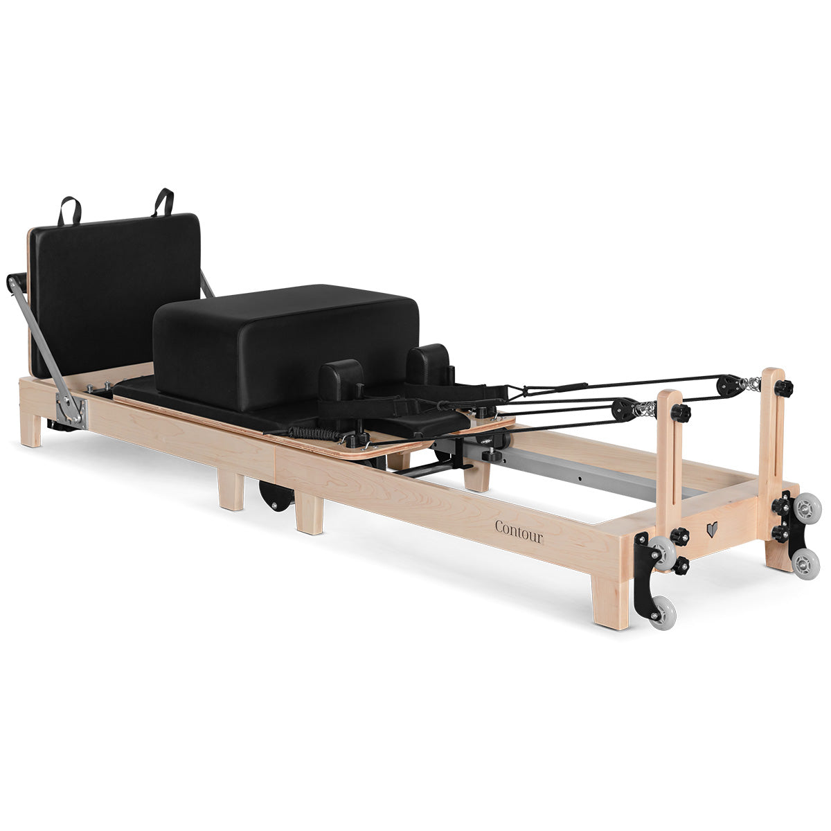 Lifespan Fitness Contour Folding Wood Pilates Reformer Set