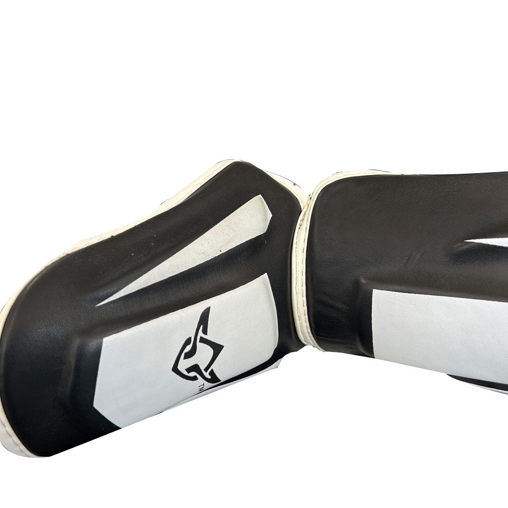 Kids Shin and Step Protectors Black/White