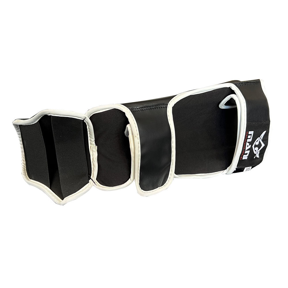 Kids Shin and Step Protectors Black/White