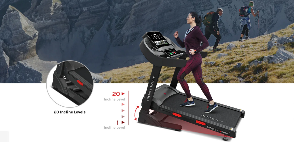 20 Levels of Automatic Incline