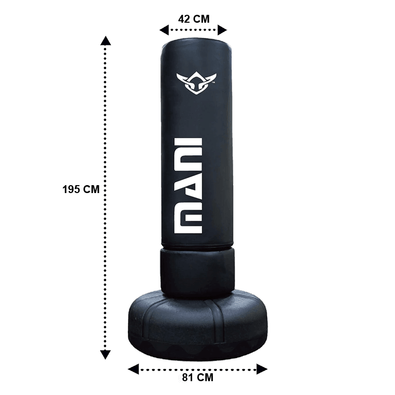 FREE STANDING WATER BASE PUNCHING BOXING BAG WITH COVER - Mani Sports® FREE STANDING WATER BASE PUNCHING BOXING BAG WITH COVER