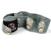 HAND WRAPS - Urban™ - 4.5m STRETCH - GOLD SKULL