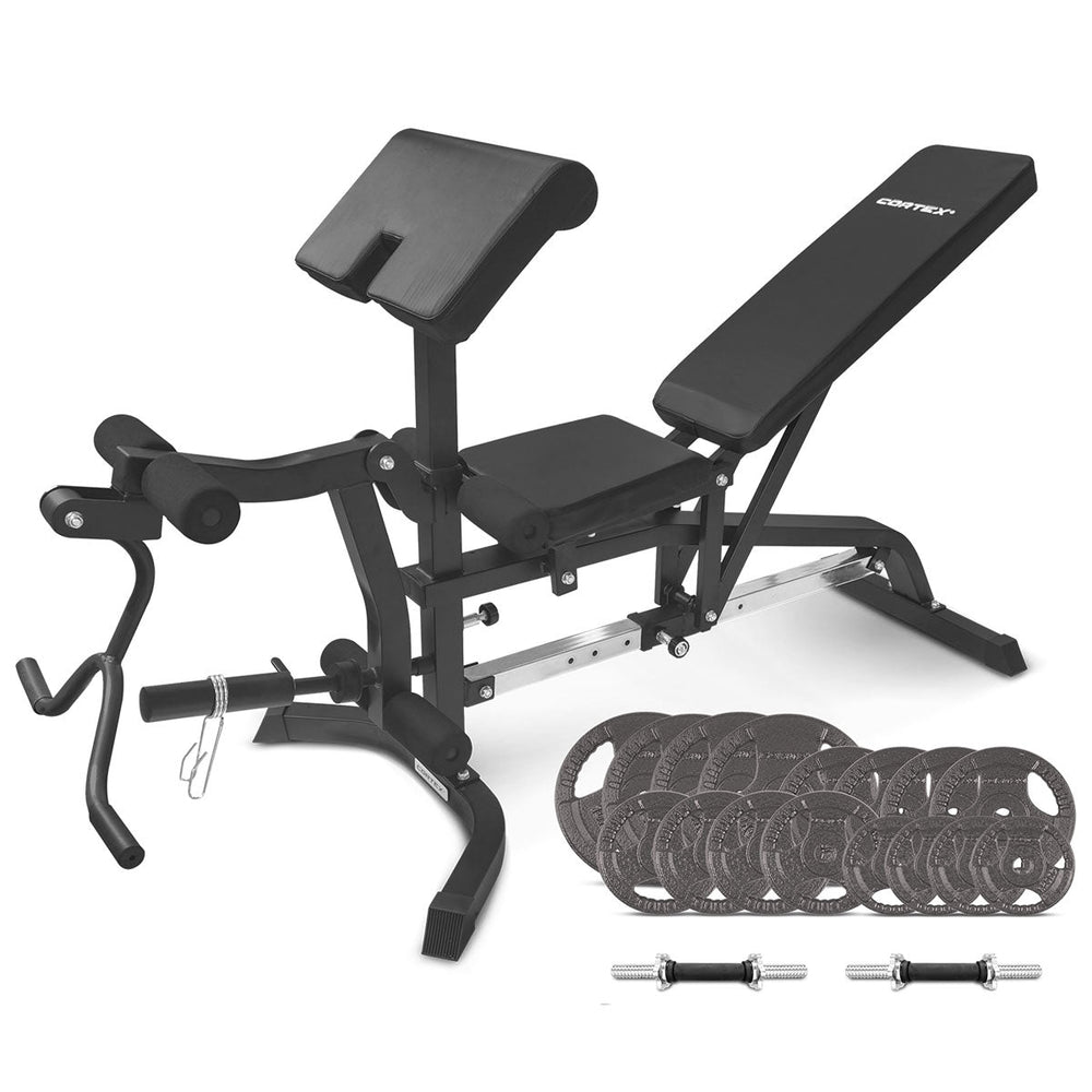 CORTEX BN-11 Exercise FID Bench + 79kg Standard Tri-Grip Weight Plate