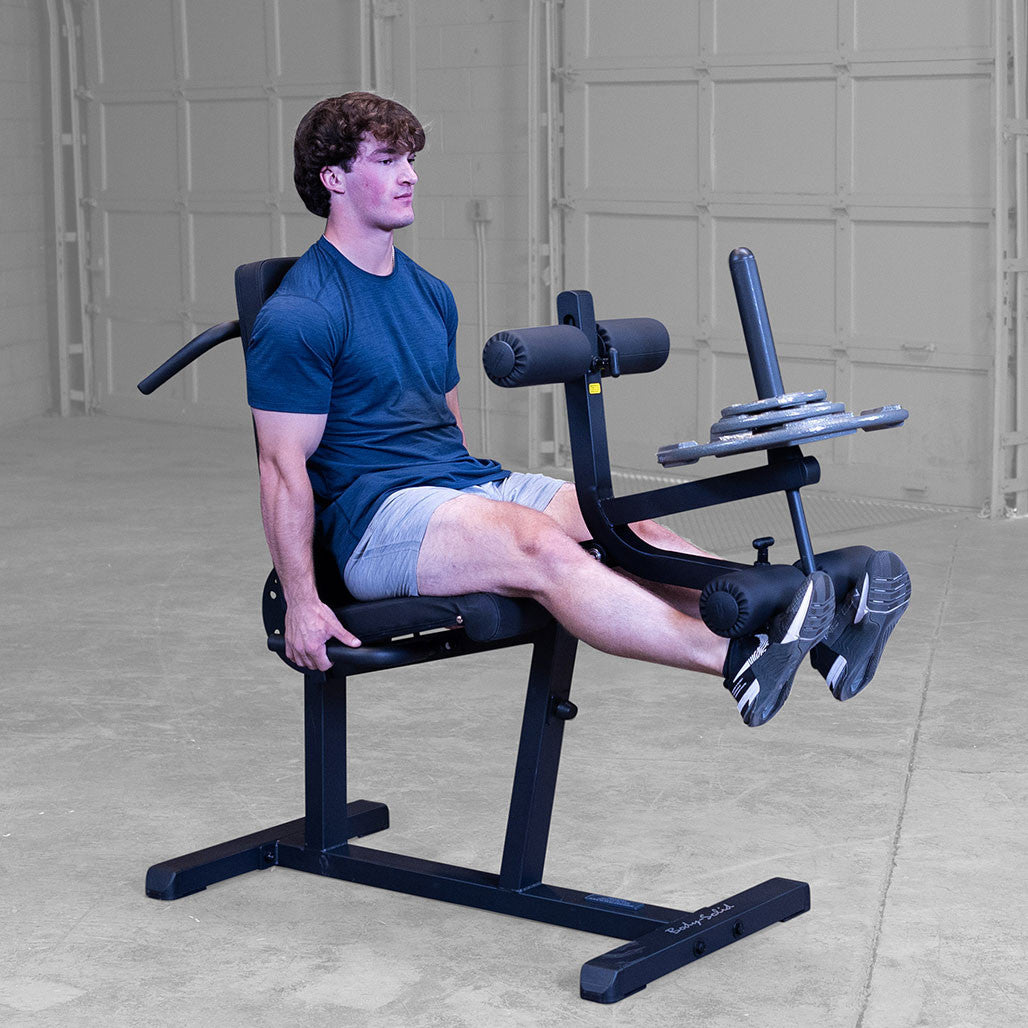 Body-Solid Seated Leg Extension & Supine Curl (Black)