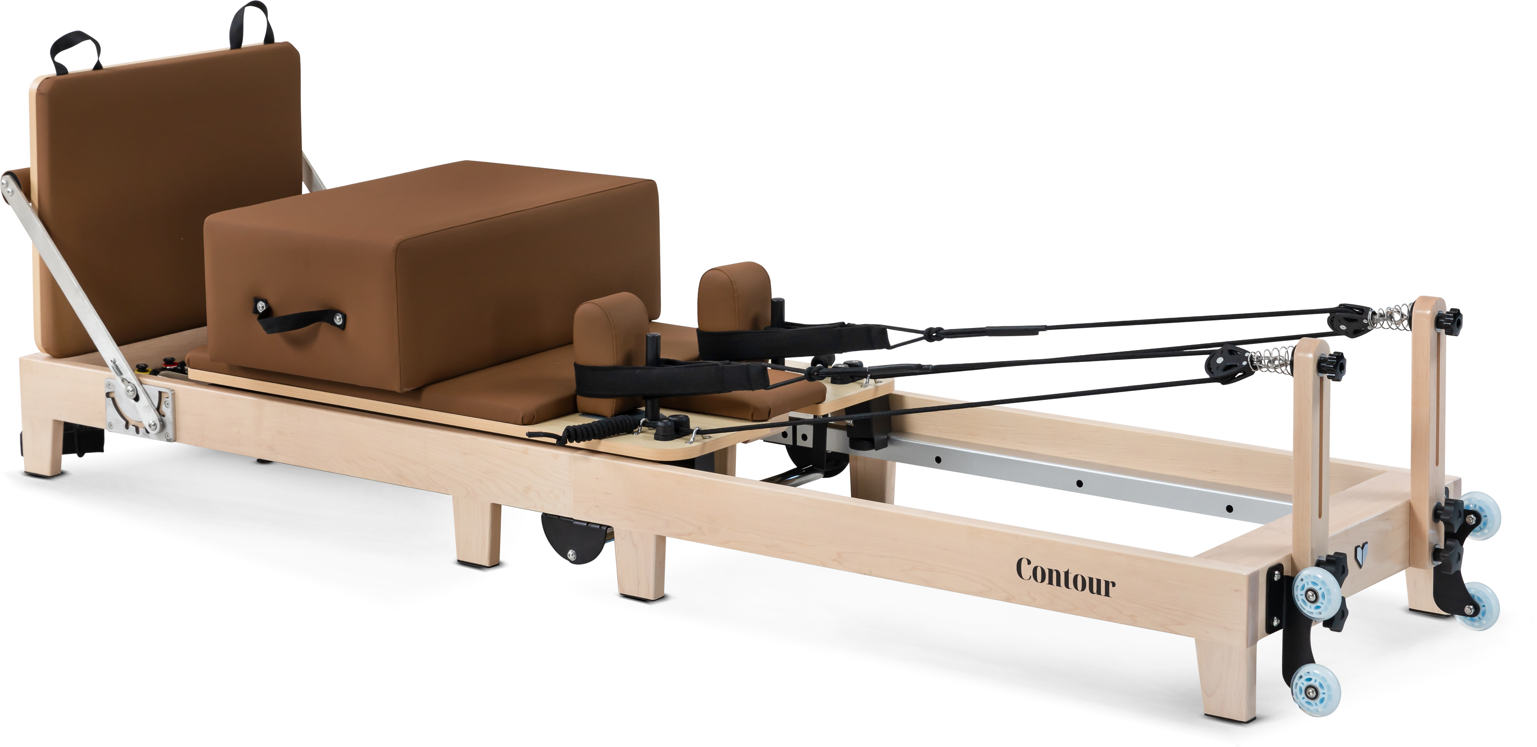 Lifespan Fitness Contour Folding Wood Pilates Reformer (Espresso)