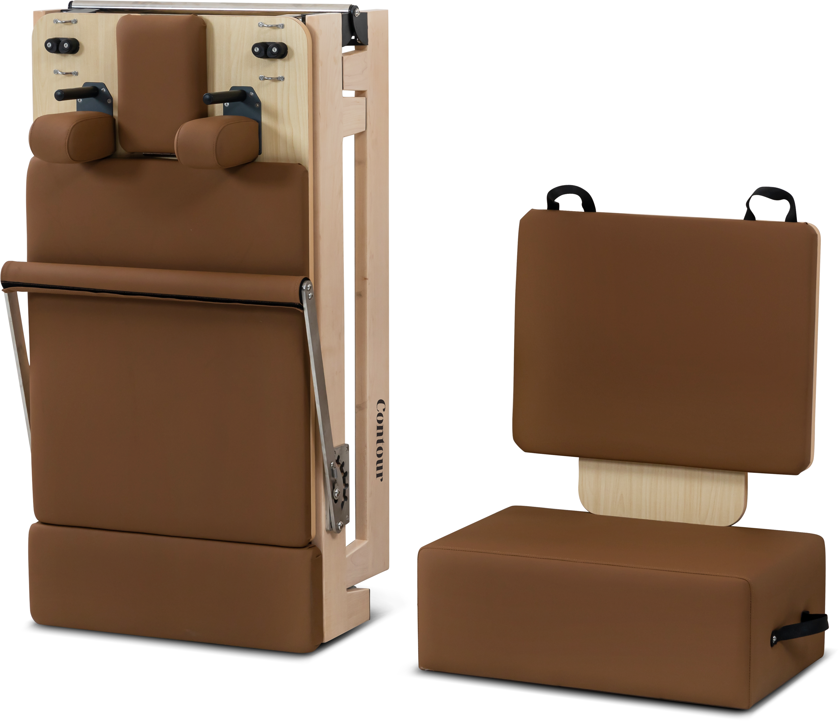 Lifespan Fitness Contour Folding Wood Pilates Reformer (Espresso)