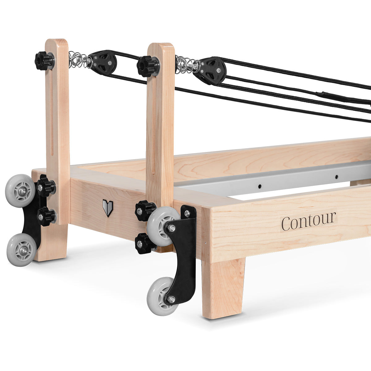 Lifespan Fitness Contour Folding Wood Pilates Reformer Set