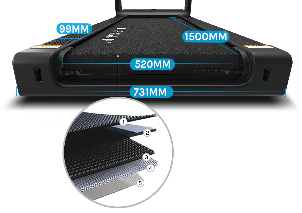 Spacious DuraGrip® Ultra Running Belt