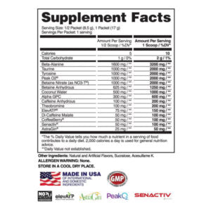 ASSASSIN LIONHEART - ULTIMATE COMBAT ATHLETE PRE-WORKOUT