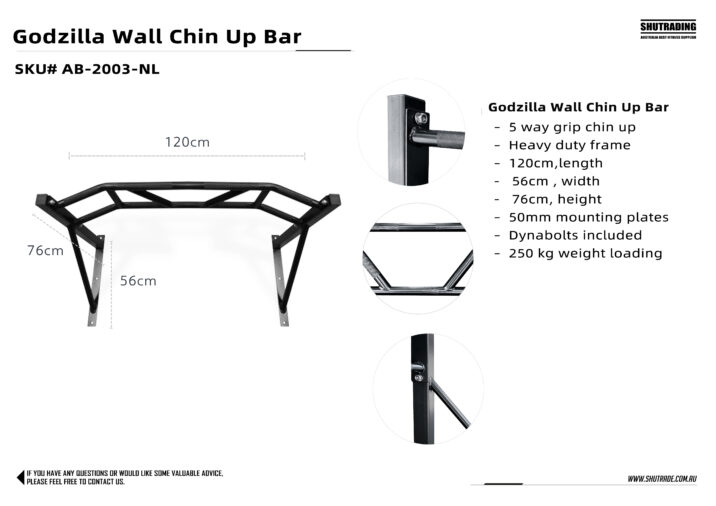 Wall Mounted Chin Up Bar