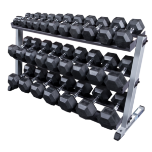 Bodysolid 3 Tier Extra Wide Dumbbell storage Rack