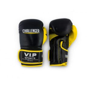 VIP Boxing Gloves Black and Yellow