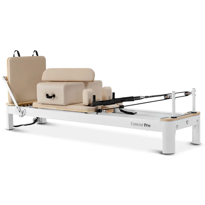 Contour Pro Aluminium Pilates Reformer Machine (Beige)