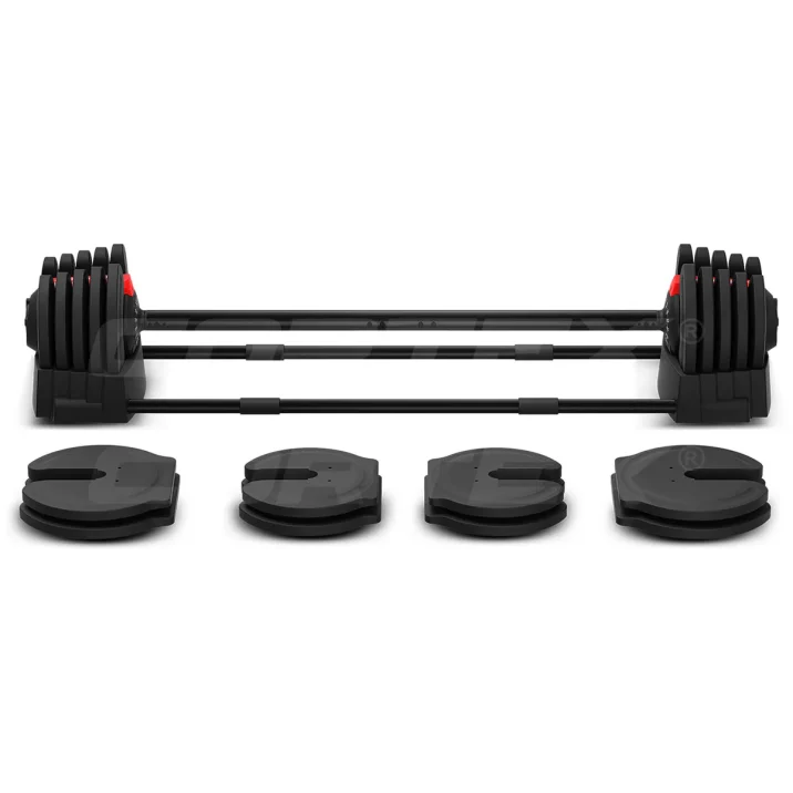 Cortex Revolock V2 80kg Adjustable Dumbbell & Barbell All-in-One Set (40kg Pair) - Image 3