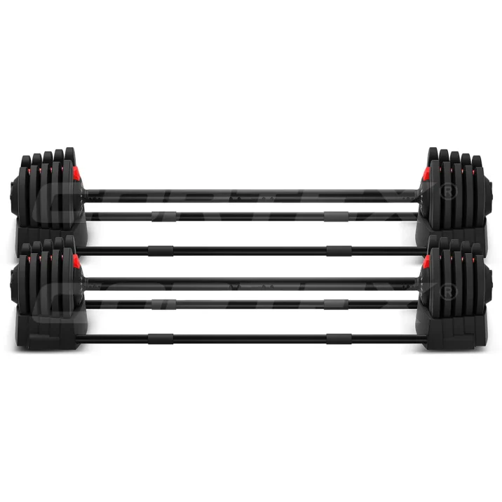 Cortex Revolock V2 80kg Adjustable Dumbbell & Barbell All-in-One Set (40kg Pair) - Image 4