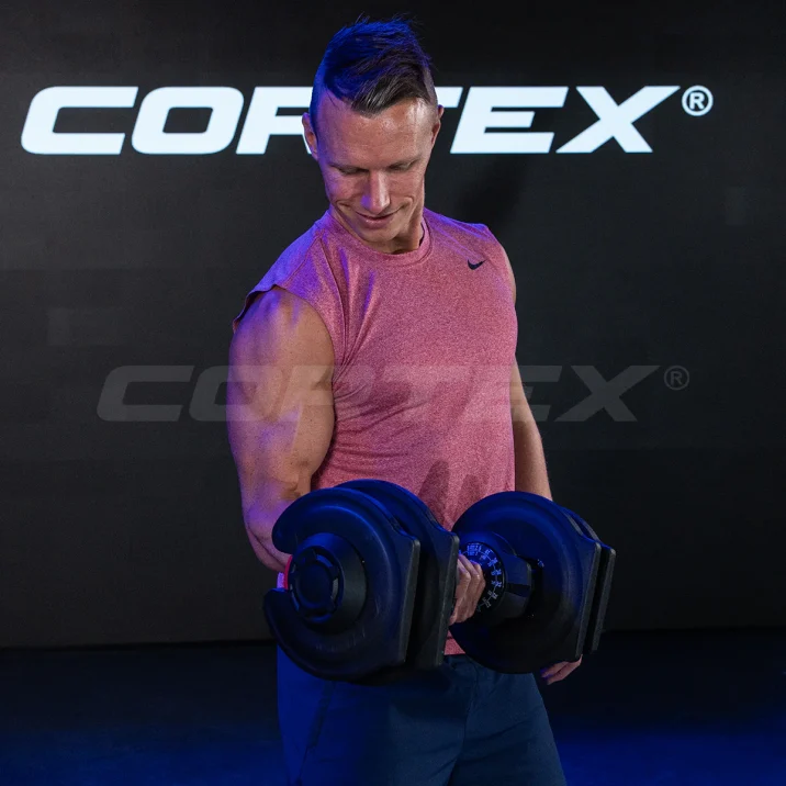 Cortex Revolock V2 80kg Adjustable Dumbbell & Barbell All-in-One Set (40kg Pair) - Image 14